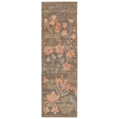 Saffron 405 Hand Woven Performance Floral Rug