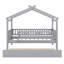 Lit maison avec lit gigogne-996531226