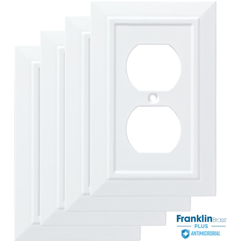 Classic Architecture Antimicrobial 1-Gang Duplex Wall Plate