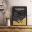 « toronto city map », reproduction d’impression sur affiche luxe-22634152