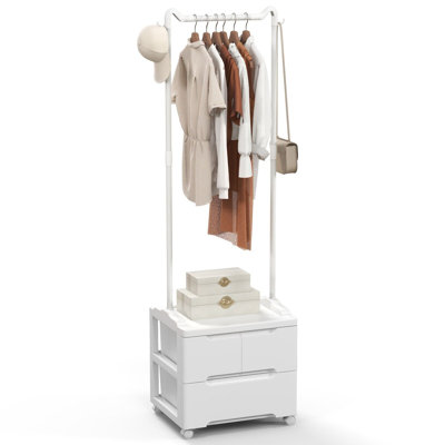 Skyela 46cm Rolling Clothing Rack