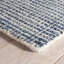 Homer Blue Hand Loom Knotted Wool/Viscose Rug-41079636