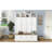 VIBE HAUS 76.7''H Farmhouse Hall Tree with Bench and Cabinet, 4-in-1 Entryway Bench with Coat Rack, Modern Entryway Storage Organizer with Open Cubbies & Hooks for Hallway, Entryway, Living Room-129159885