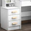 Elegant Vanity Desk With Lights & Mirror - Multiple Storage Choices, White Stylish Brightness Adjustable 4 Drawers,