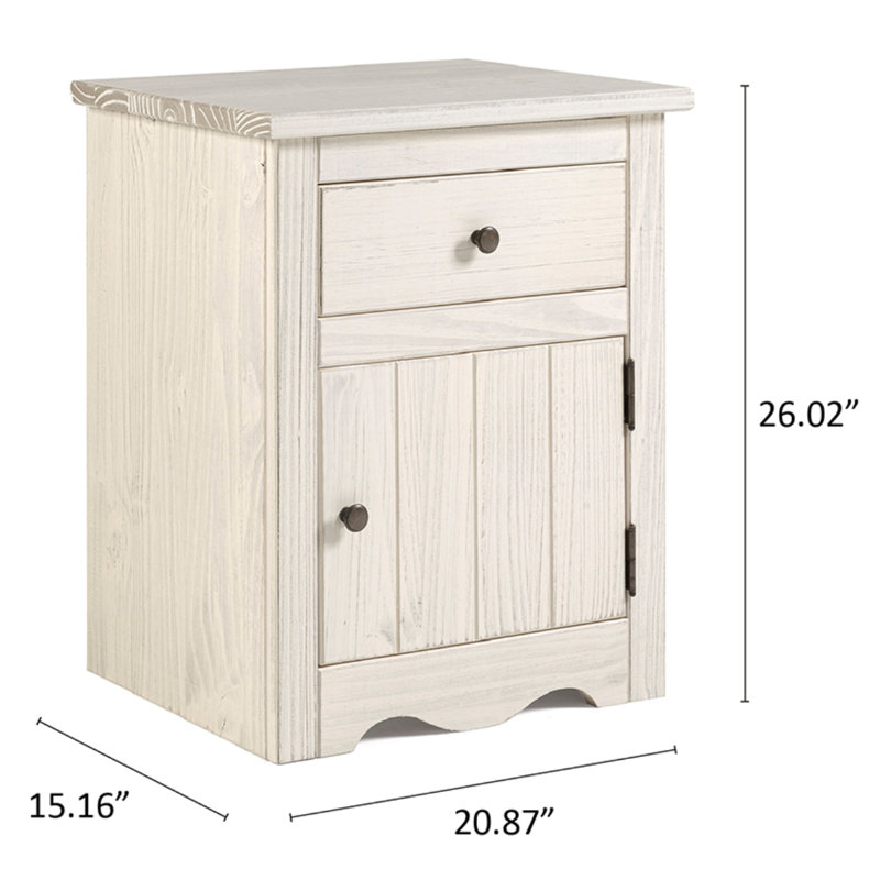 Aldgate 20.87'' W Solid Wood Nightstand