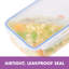 Ensemble de contenants de rangement pour aliments rectangulaires, 14 pièces easy essentials