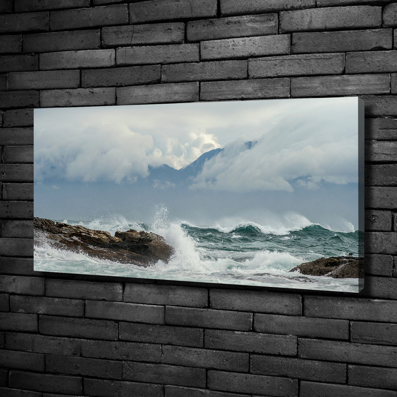 Rough Sea - Wrapped Canvas Print
