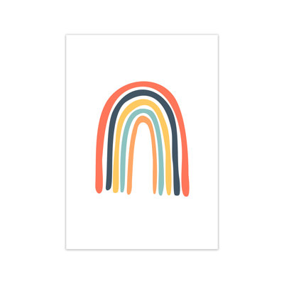 Rainbow On White Original - Print
