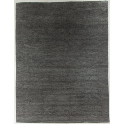 Hand-Knotted Wool Taupe Area Rug