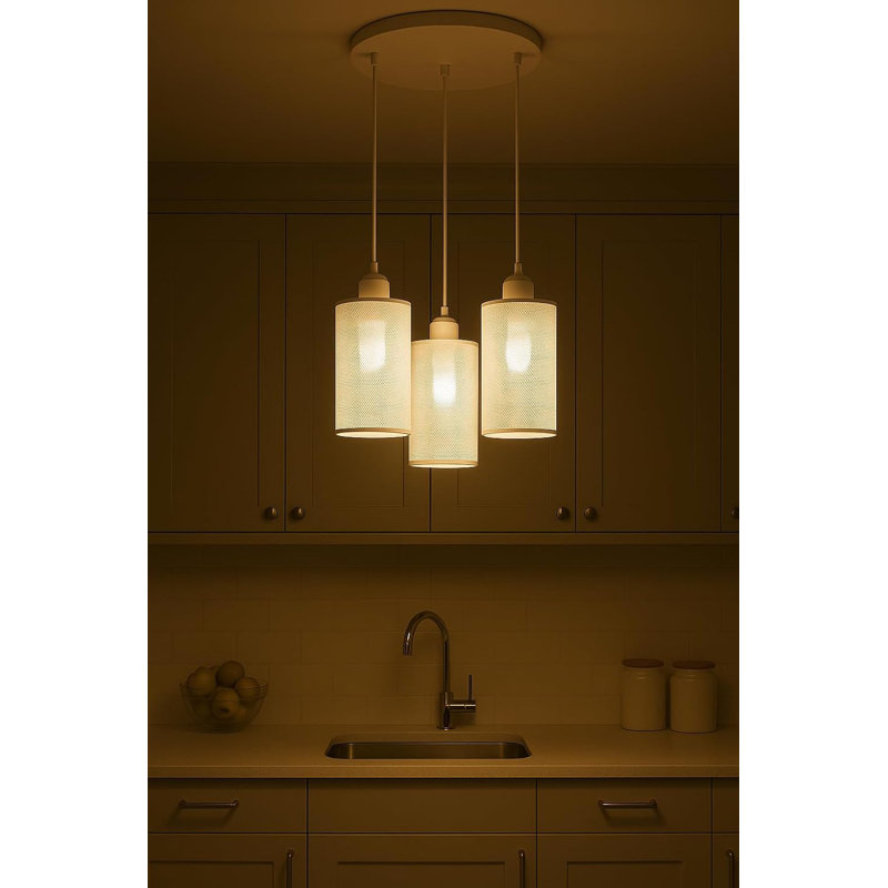 Antanasia 3 - Light Brushed Silver Pendant