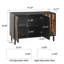 Buffet d'appoint moderne avec motif en bois droit-132840925