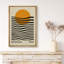 Abstrait, blocs de couleurs vibrantes, formes de vagues géométriques de style Mid-Century Bauhaus-99142000-99141998