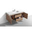 Meuble-lavabo simple mural de 59 po avec plateau en acrylique renforcé Hanania-1991152516