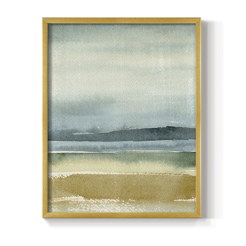 Ochre Perspectives I, reproduction encadrée - bois massif, H 20 po x l 16 po