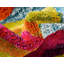 Tapis bleu ciel / rose / jaune à motif géométrique Tanguay-383387256