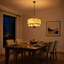 Lustre tambour 4 lumières en forme de coquillage naturel Capiz-501470003