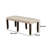 Amid Polyester Blend Upholstered Bench