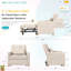 Upholstered Linen Convertible Chair-1085969172