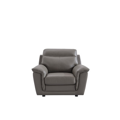Owen 46.5" Wide Top Grain Leather Armchair