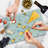 Ambesonne Dragonfly Cutting Board Large Size Doodle Style Bugs Multicolor