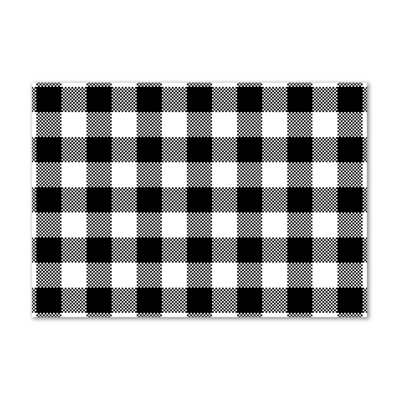 Black And White Grille - Wrapped Canvas Print