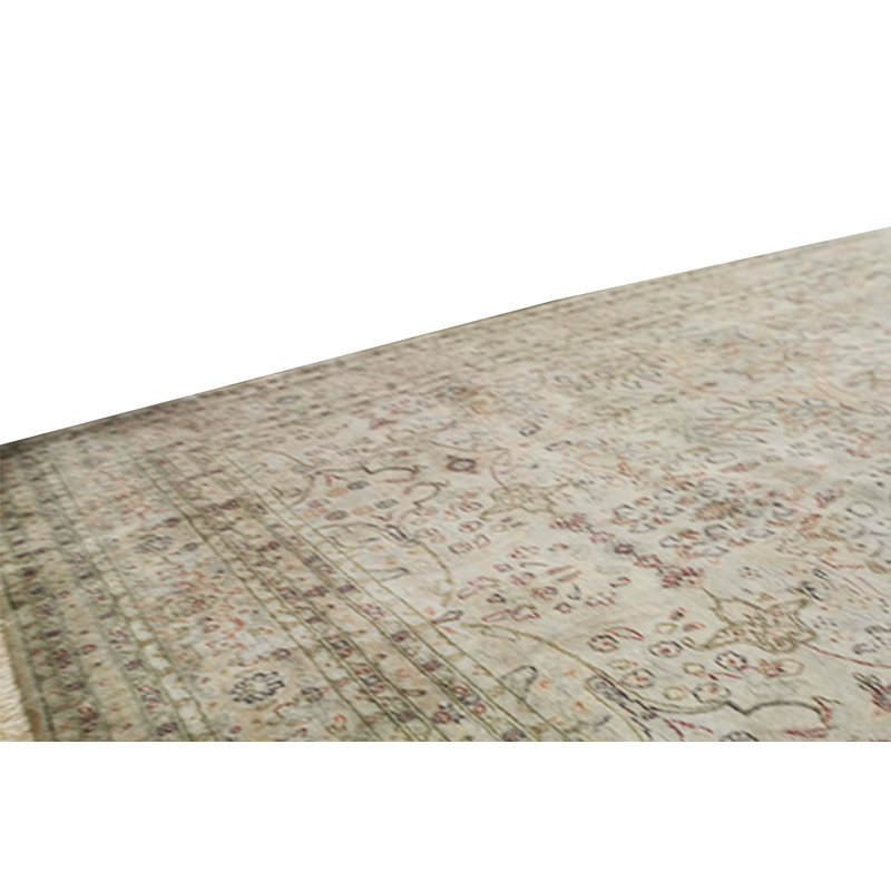 Wool Oriental Area Rug in Beige