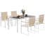 Square 3 - Piece 2 - People 150Cm L Outdoor Bistro Set
