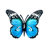 Metal Butterfly Wall Décor, Set of 4, Painted Wing Accents, Indoor Outdoor Garden Art