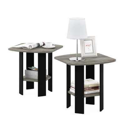 Ensemble de deux tables de bout contemporaines - élégant, fonctionnel et facile à assembler