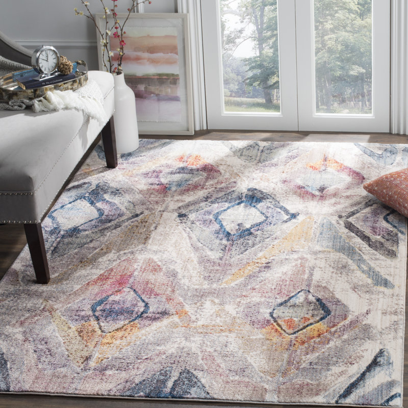 Taulbee Ikat Hand Woven Area Rug, Rectangle 155 x 229 cm