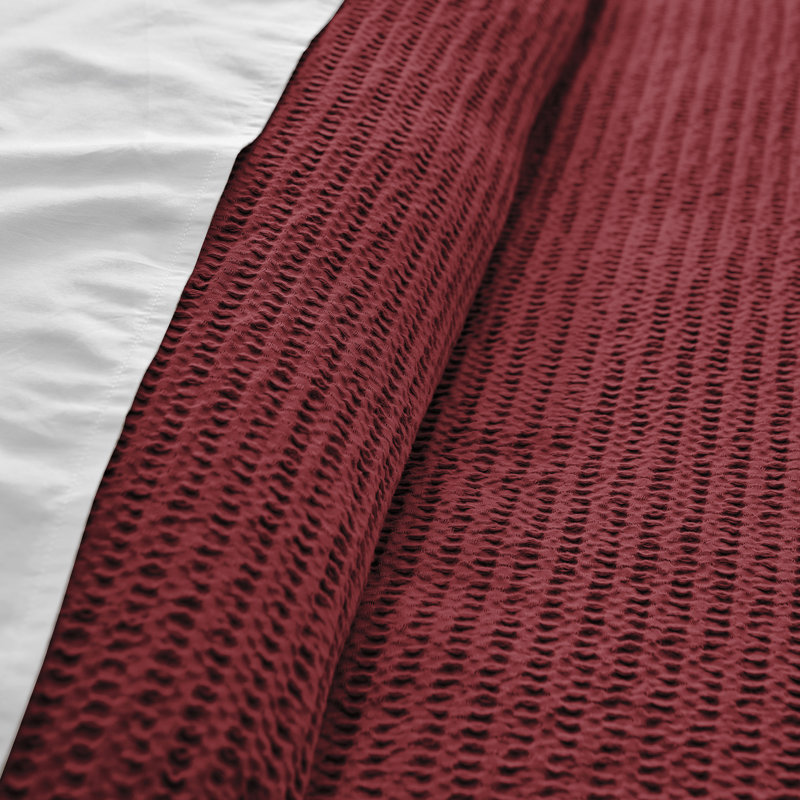 Cloud Waffle Red Full/Queen Comforter Set, Full Comforter