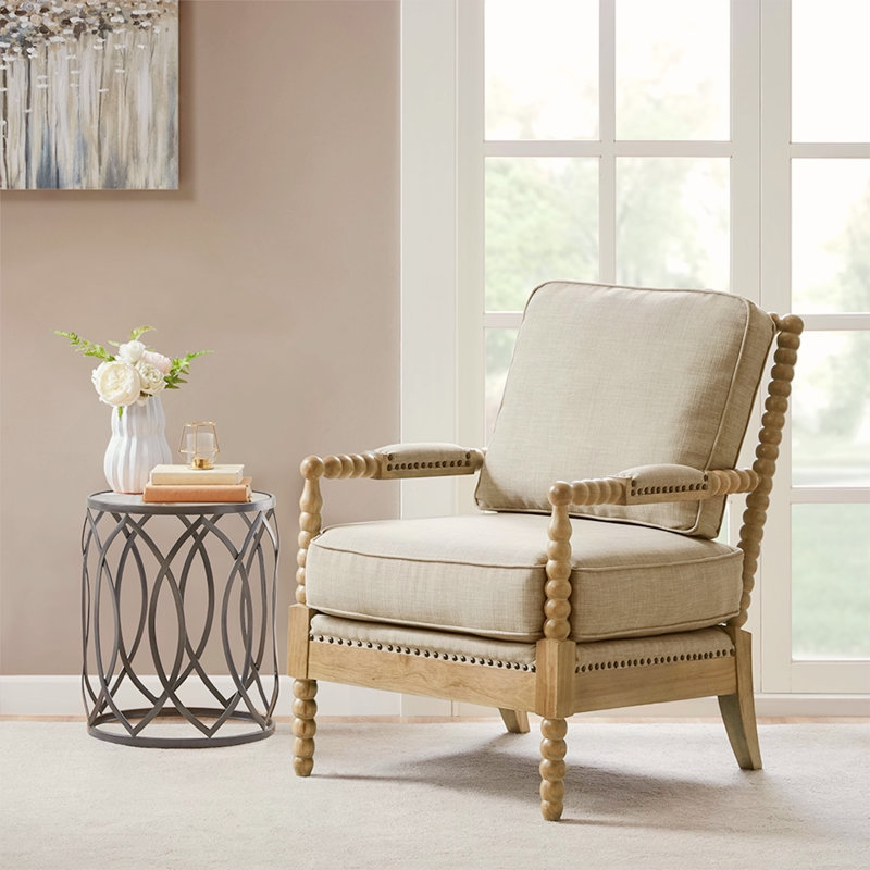 Chaise avec accoudoirs d'appoint