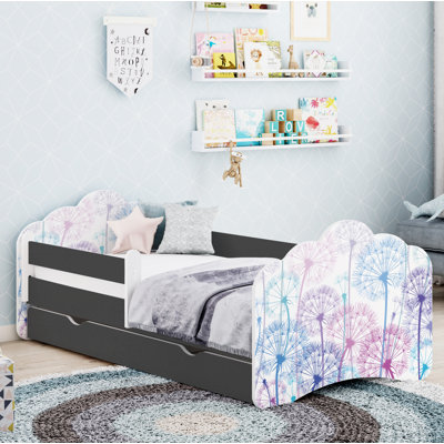 Racine European Toddler Bed Frame with Drawers
