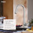 Crisan Single Handle Pulldown Kitchen Faucet in Chrome-128705601