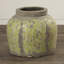 Vase en terre cuite vert / gris-16388435