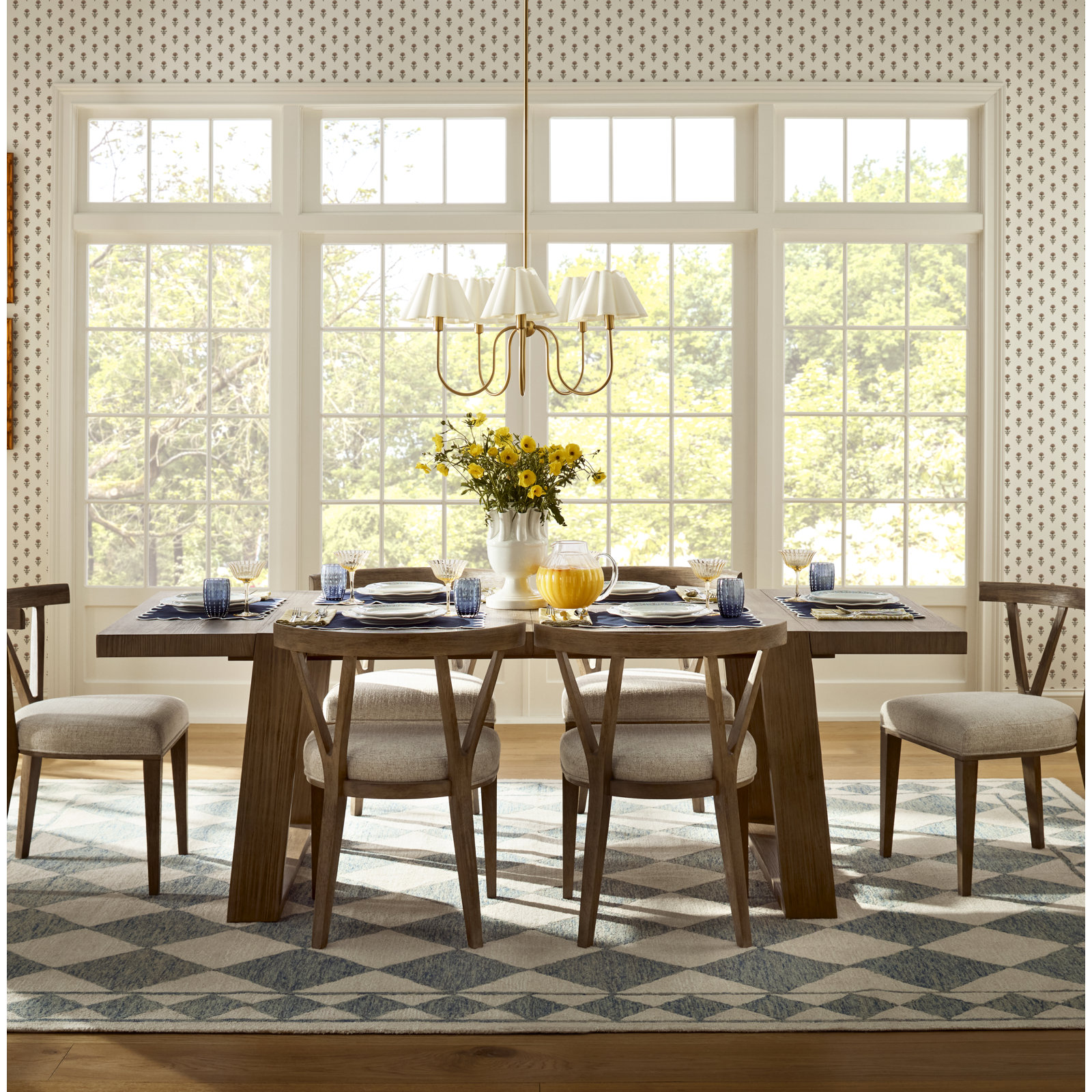 Claude Hand-Woven Geometric Rug, Rectangle 8' x 10'