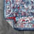 Blakeley Modern Persian Vintage Medallion Red/Navy Rug-232406404