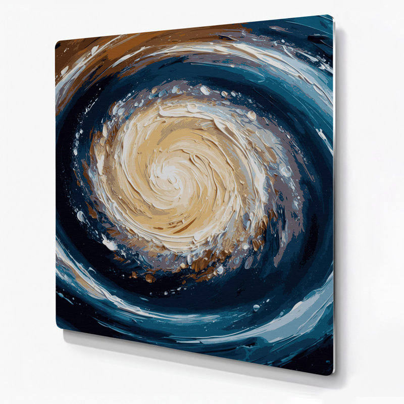 Art mural gris galaxie Space Sombrero, H 12 po x l 12 po