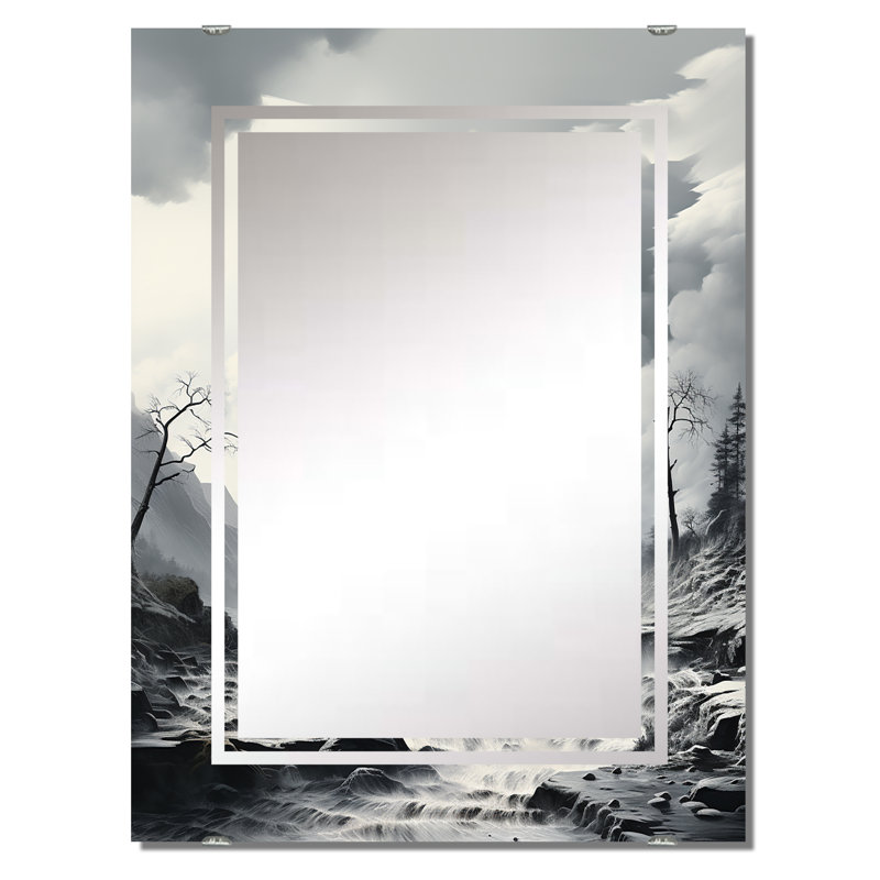 Gheorghe - Grand miroir mural à fruits MIR141084, 40 po x 30 po