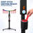 RXFSP Adjustable Catch Stick Game Machine, Hand-Eye Coordination Reflex Challenge Game, 58-78in Adjustable Height, RGB Light & Digital Score Display, Rolling Wheel Base, Portable Reaction Game for Bar, Carnival, Event Rental & Game Room