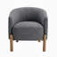 Chaise rembourrée en polyester avec 4 pieds-2051670323