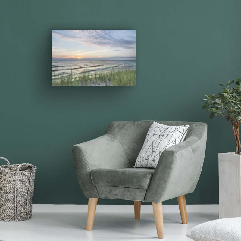«Lake Michigan Sunset III» par Alan Majchrowicz, H 16 po x l 24 po x P 2 po