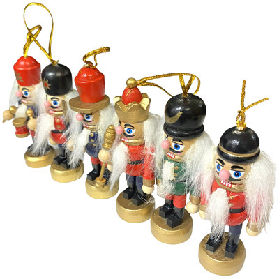 3.25'' Handmade Wood People Hanging Figurine Ornament