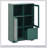 Wooden Floor Cabinet with 2 Glass Doors and 2 Storage Space,1ps