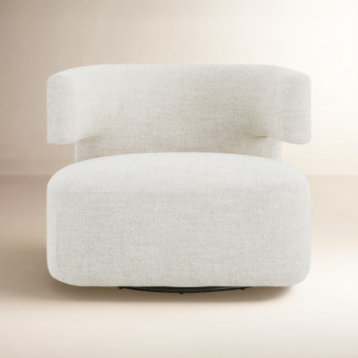 Bascom Upholstered Swivel Barrel Chair