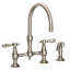 Chesterfield Kitchen Bridge Faucet with Side Spray-351712984