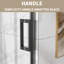 Porte de douche coulissante simple demi-cadre l 56 à 60 po x H 74 po-123244145
