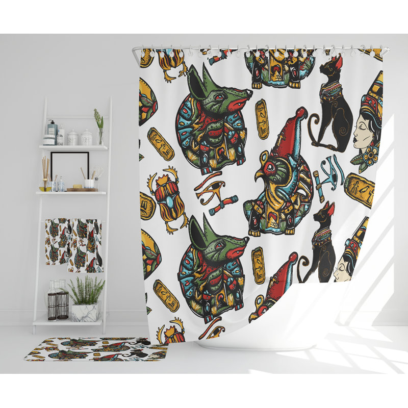 Nastasha Polyester Shower Curtain Set