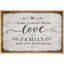 «Home Love Family», œuvre d'art, impression sur toile encadrée-131654663-131654664