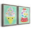Cadre photo, ensemble de peintures sur toile